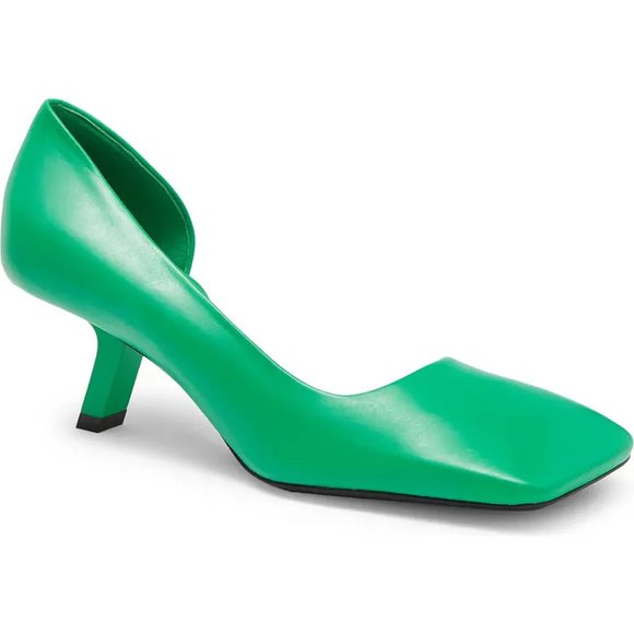 BALENCIAGA Void Square Toe Half d'Orsay Pump Size 37.5 - Picture 1 of 5